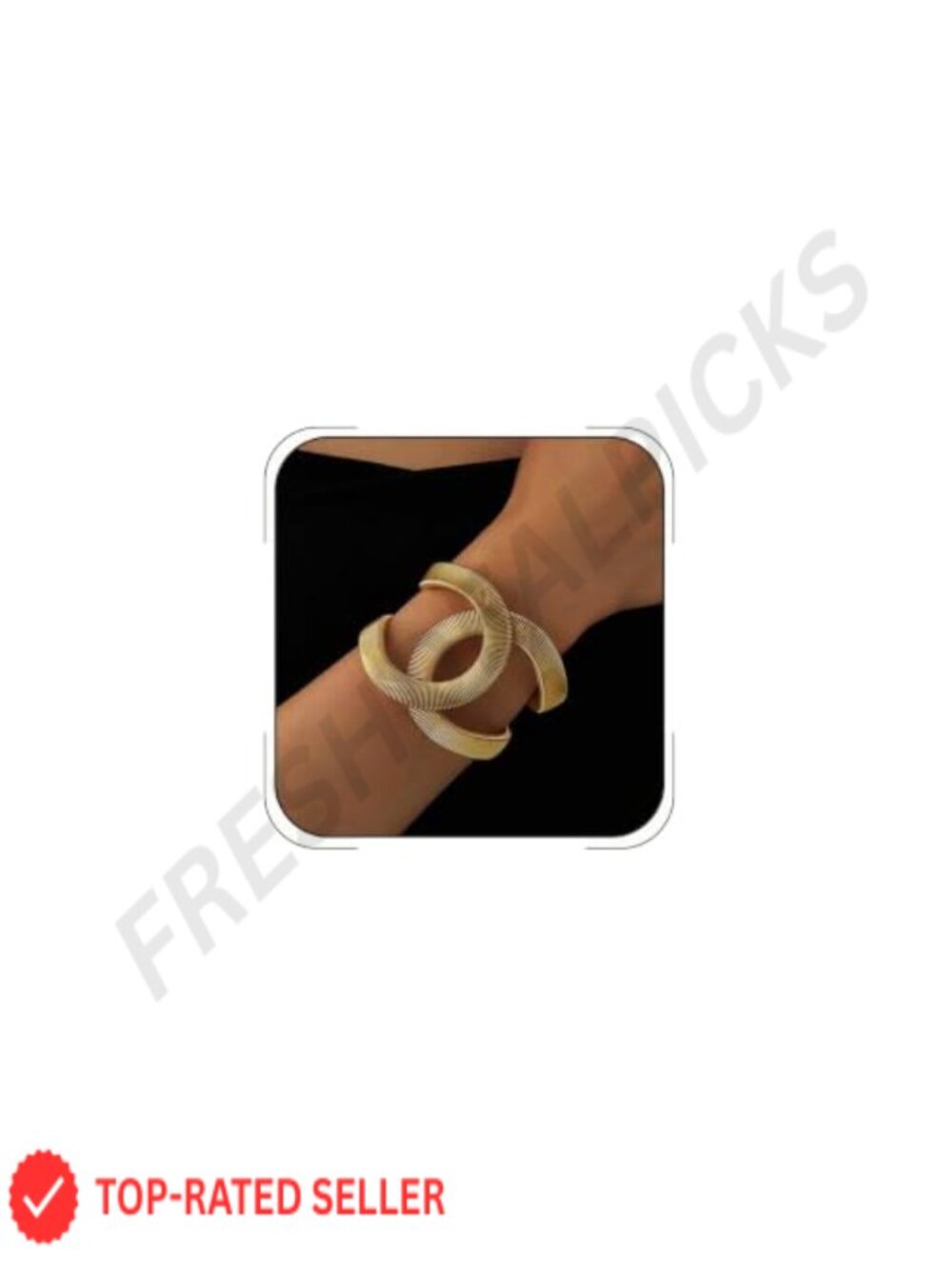 Chunky Wide Cuff Bracelets for Women Adjustable Hollow Out Punk